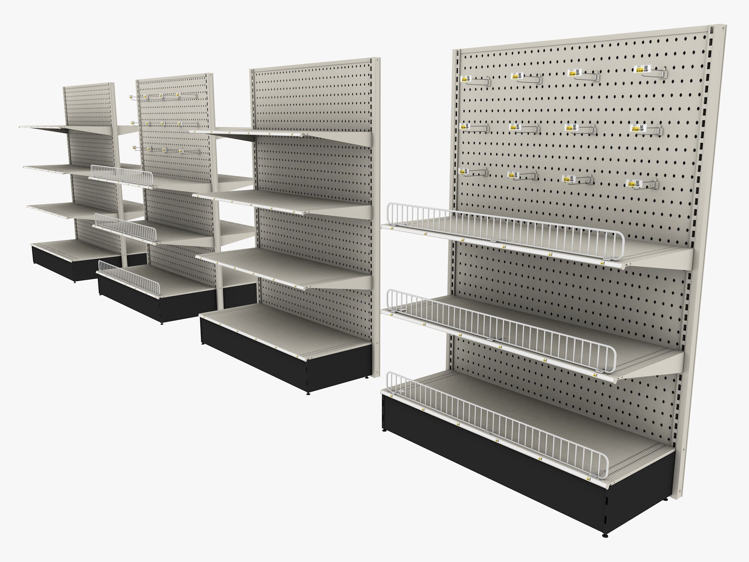 Store Shelf 2 Low-poly 3D model_6