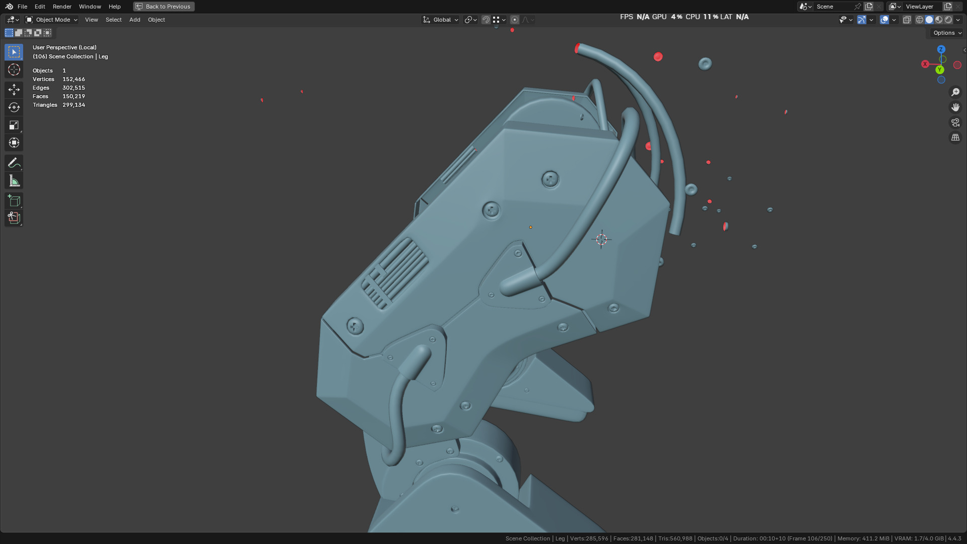 New NVIDIA and Disney Robot 3D model_34