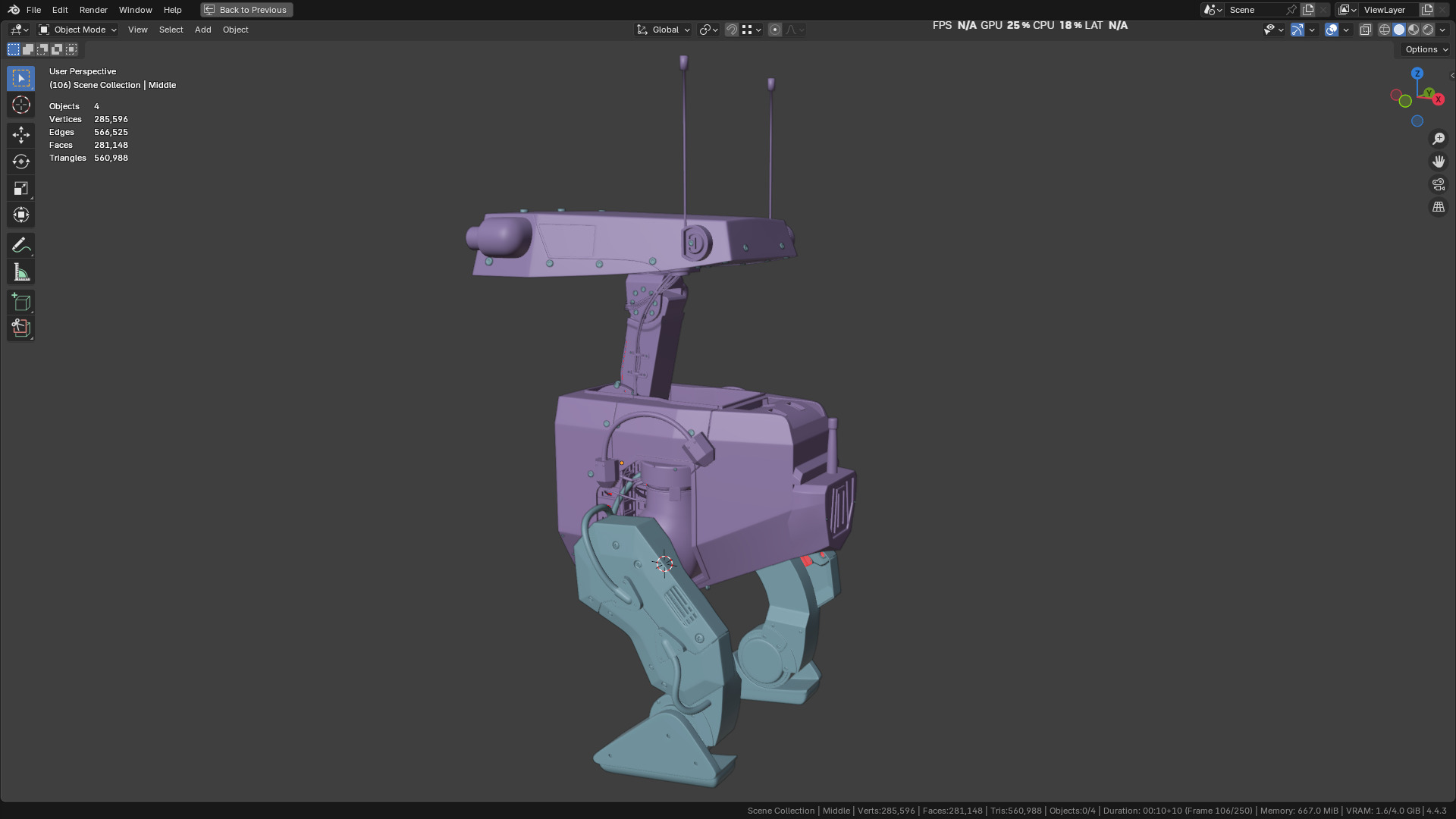 New NVIDIA and Disney Robot 3D model_24