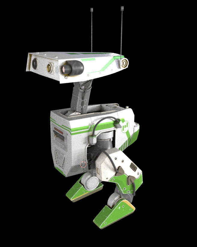 New NVIDIA and Disney Robot 3D model_2