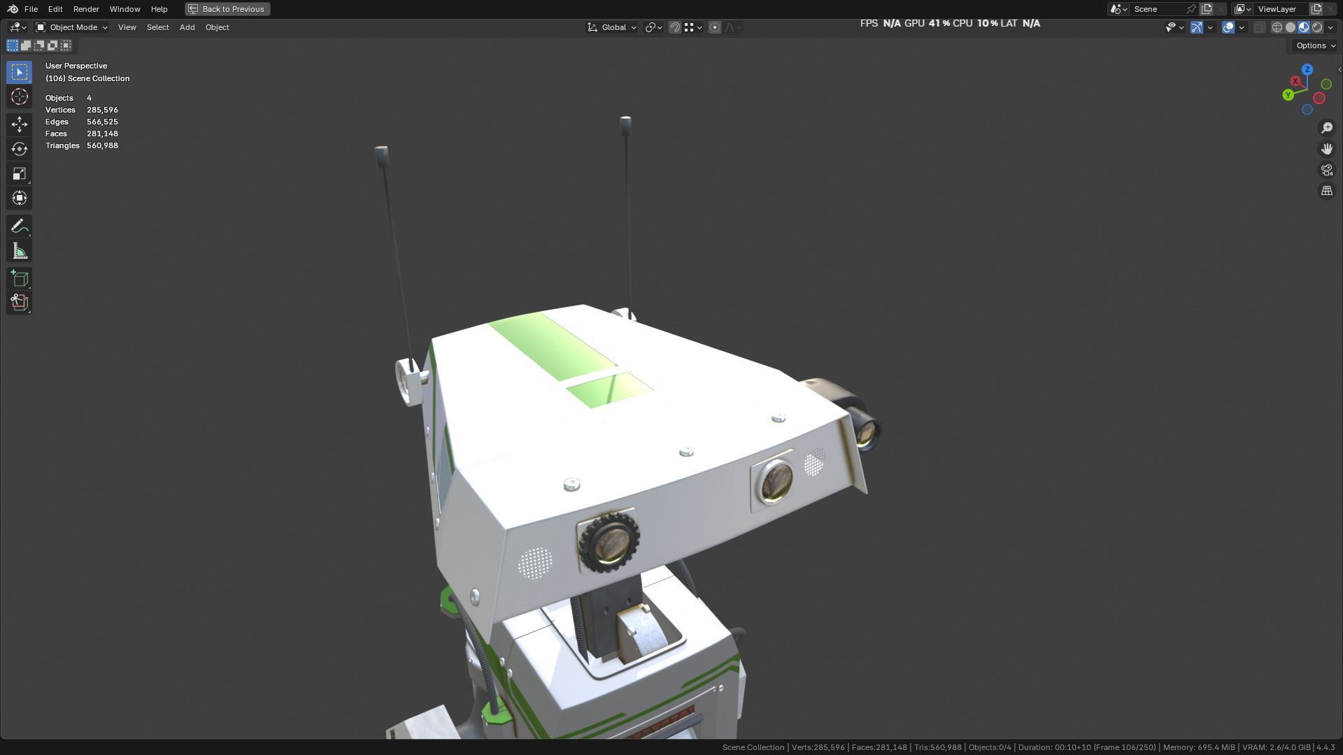 New NVIDIA and Disney Robot 3D model_20