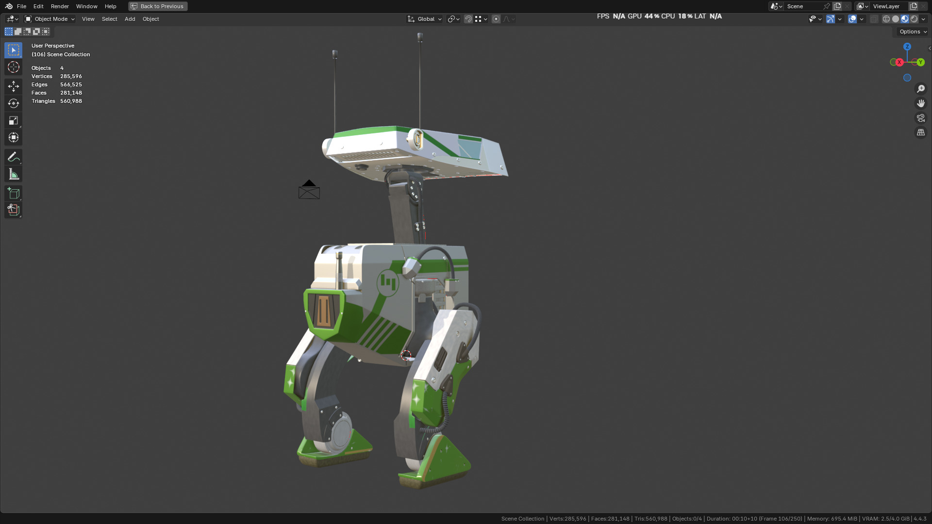 New NVIDIA and Disney Robot 3D model_15