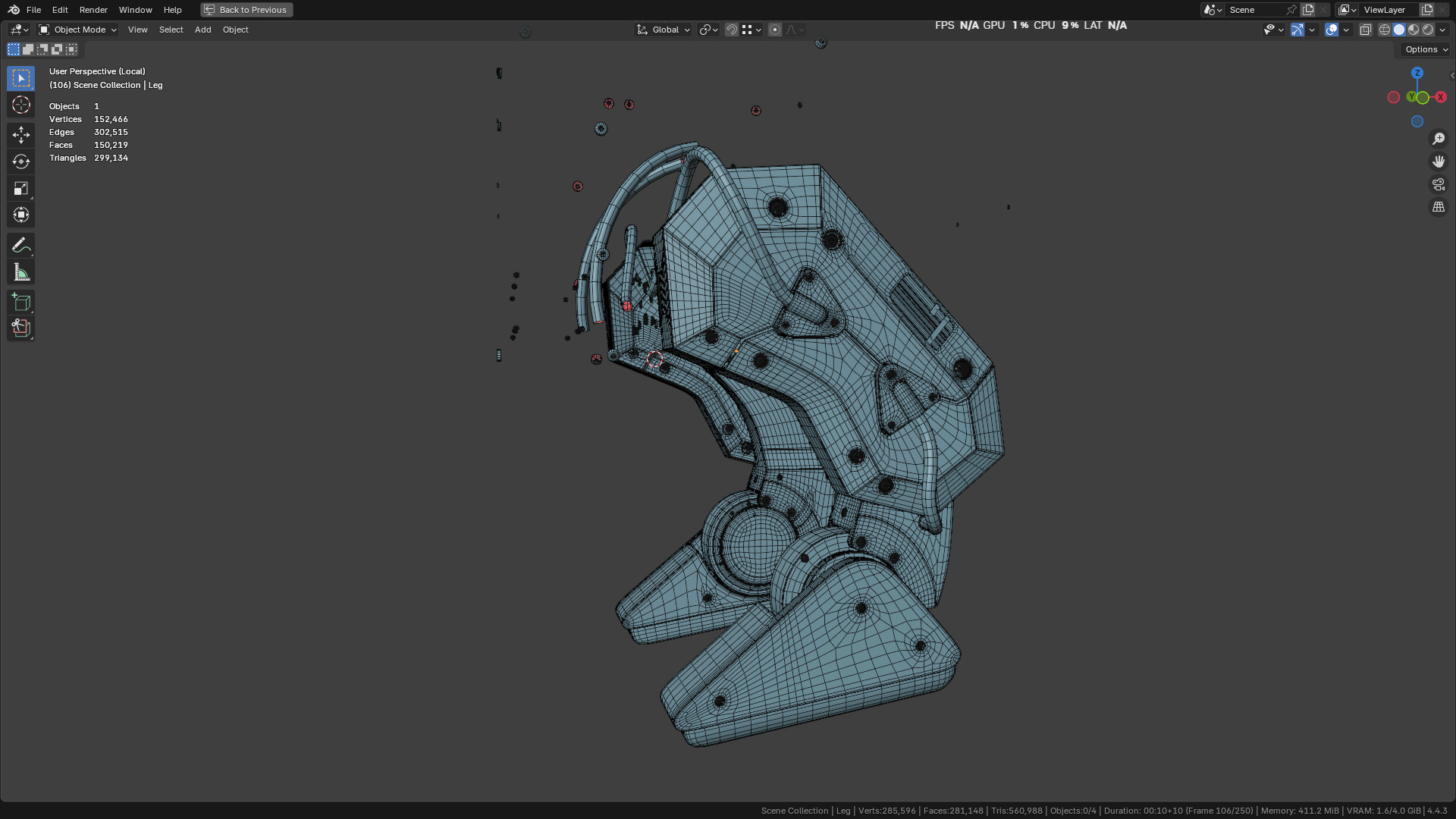 New NVIDIA and Disney Robot 3D model_40