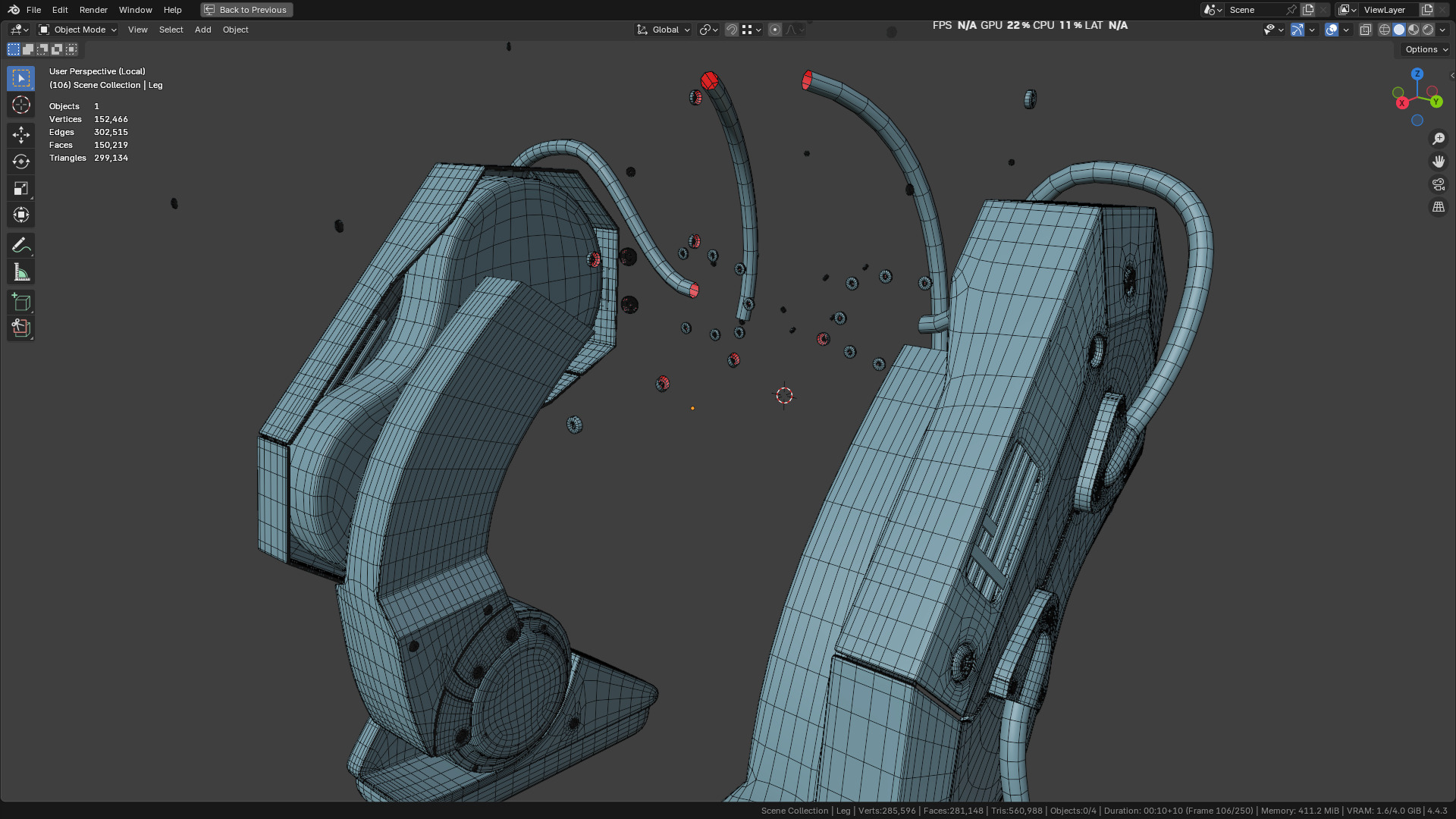 New NVIDIA and Disney Robot 3D model_42