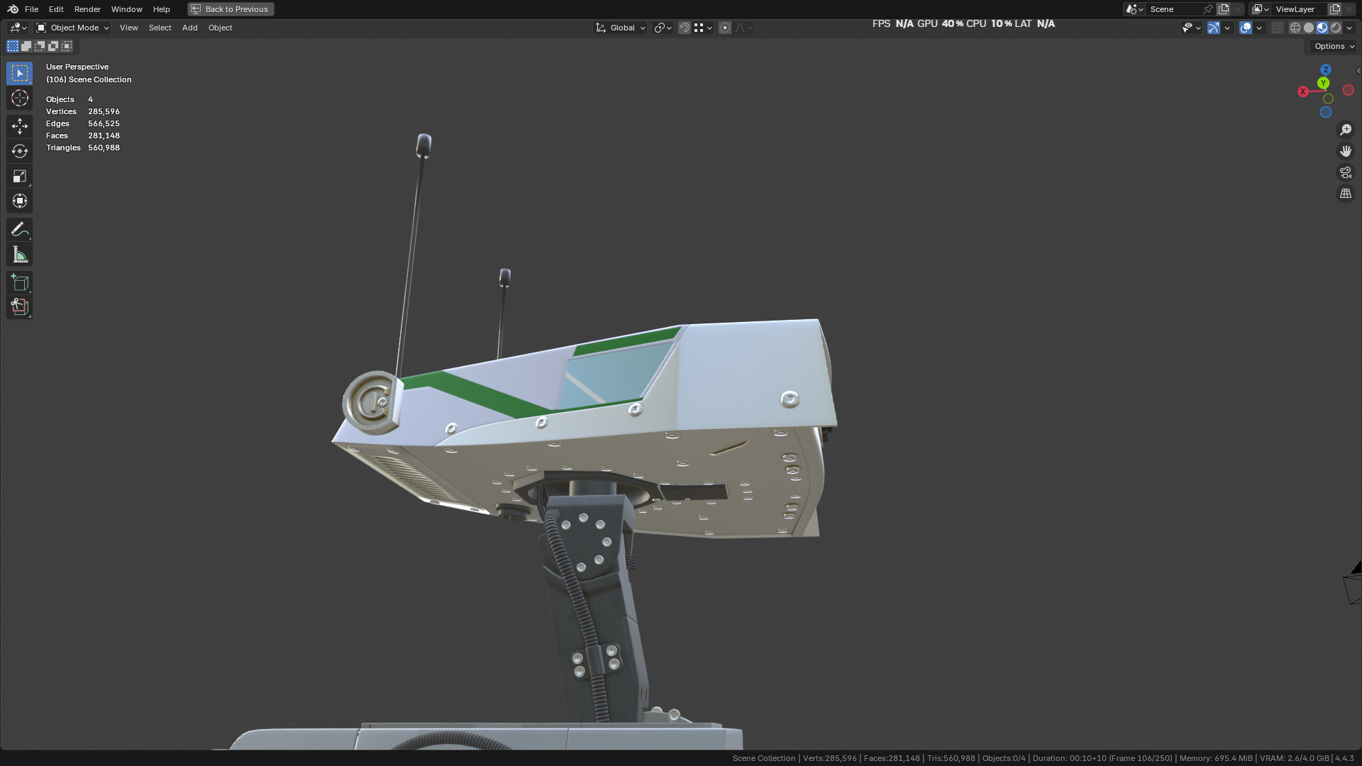 New NVIDIA and Disney Robot 3D model_19