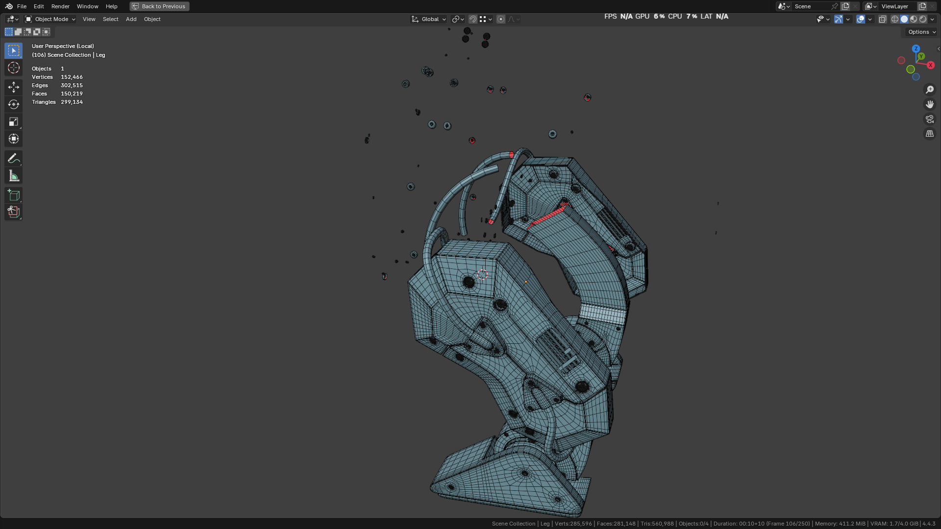 New NVIDIA and Disney Robot 3D model_36