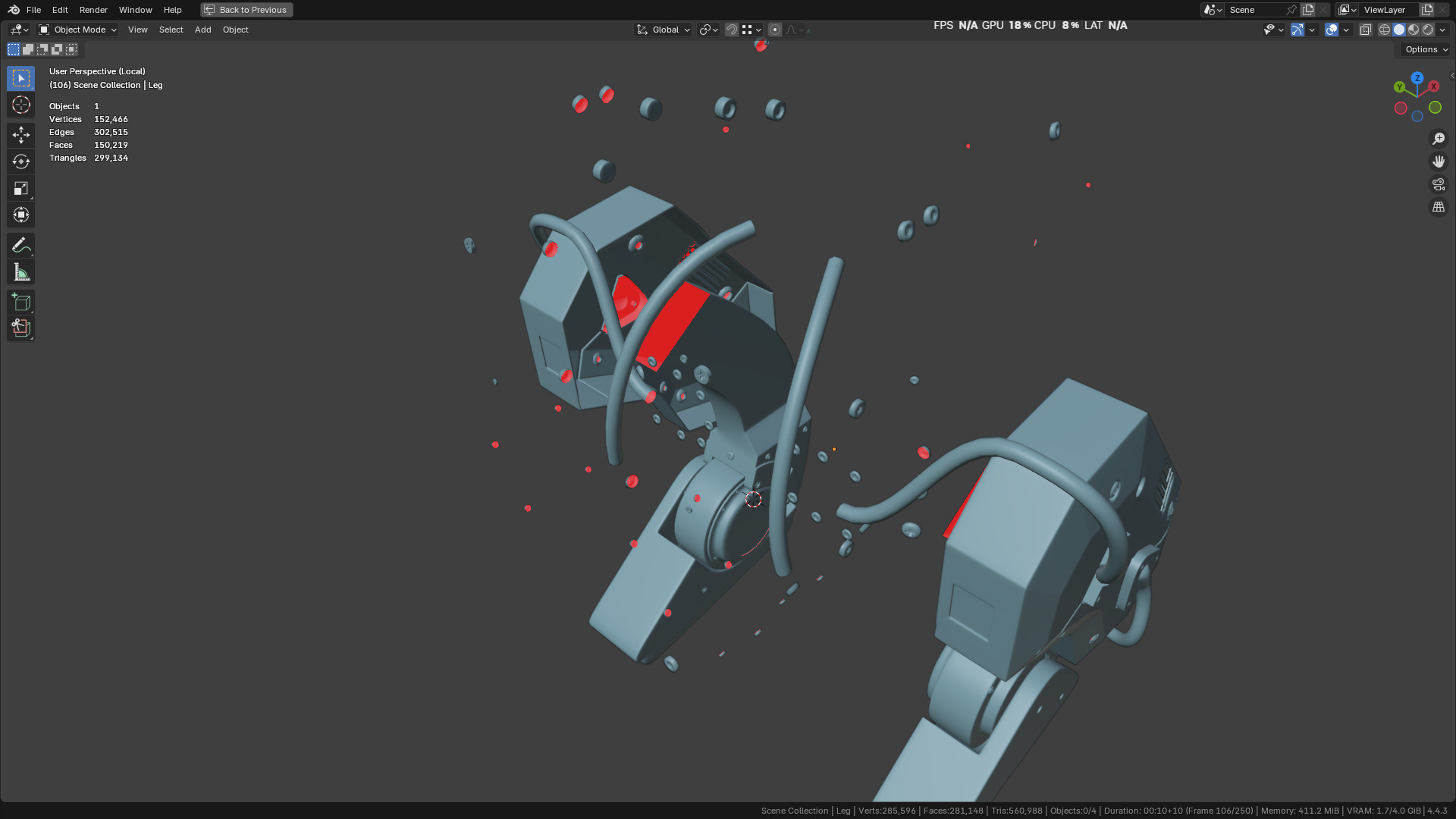 New NVIDIA and Disney Robot 3D model_35