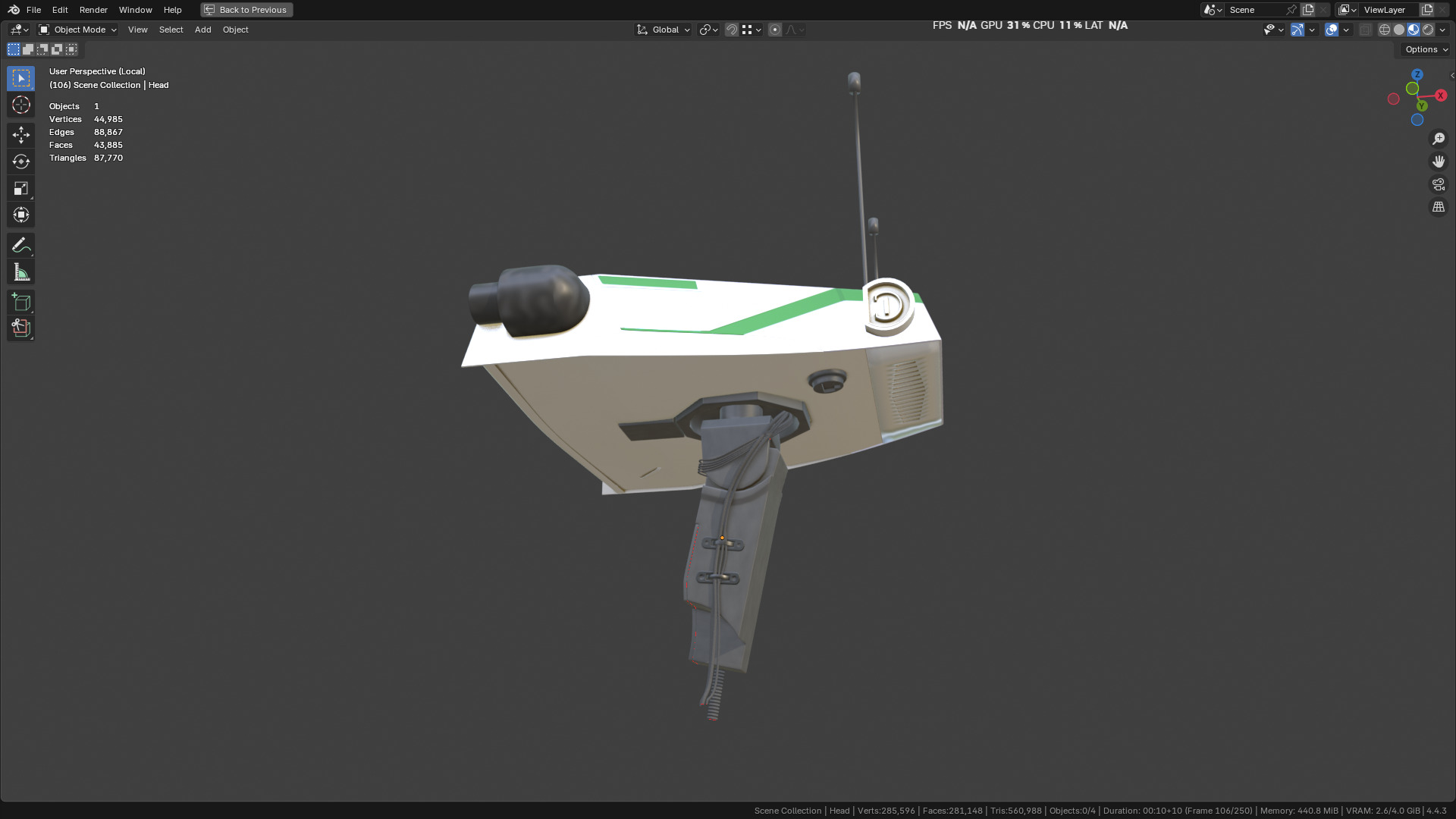 New NVIDIA and Disney Robot 3D model_59