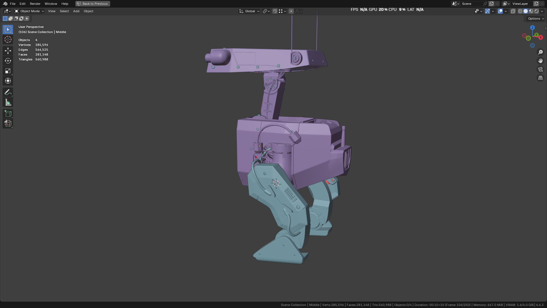 New NVIDIA and Disney Robot 3D model_23