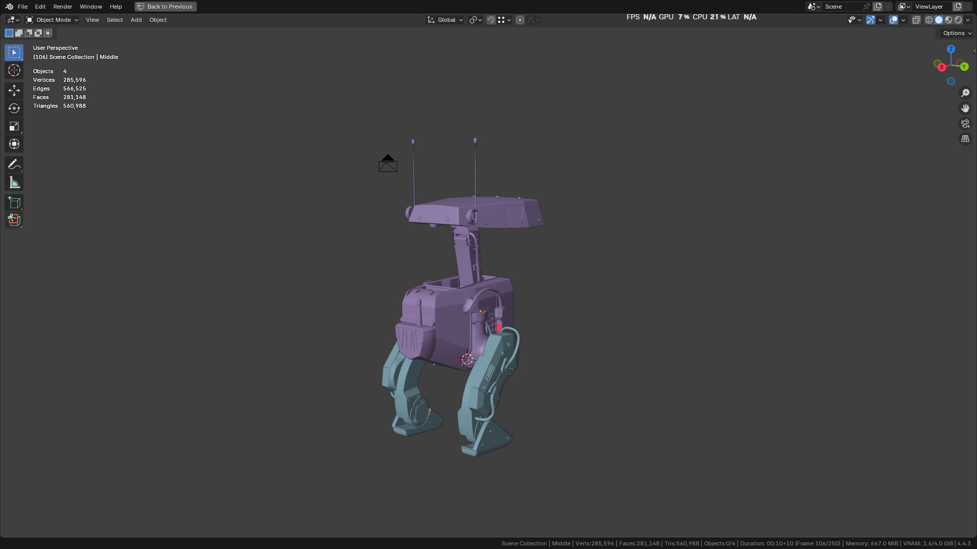 New NVIDIA and Disney Robot 3D model_25