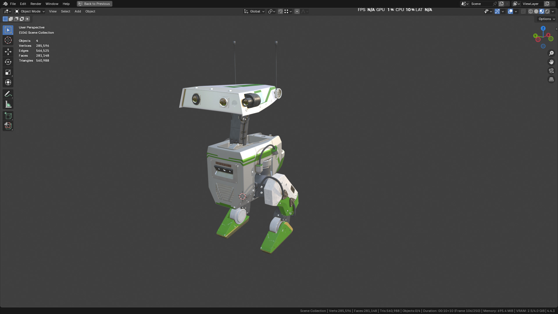 New NVIDIA and Disney Robot 3D model_10