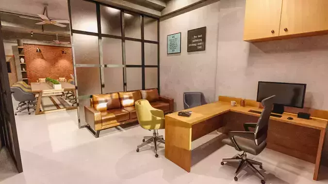 Industrial Rustic Workplace