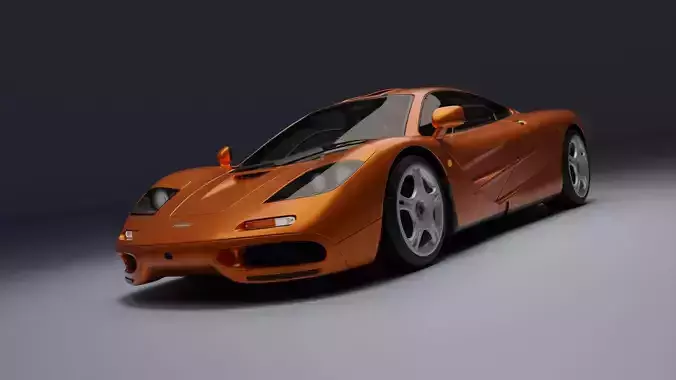 McLaren F1 Low-poly 3D model