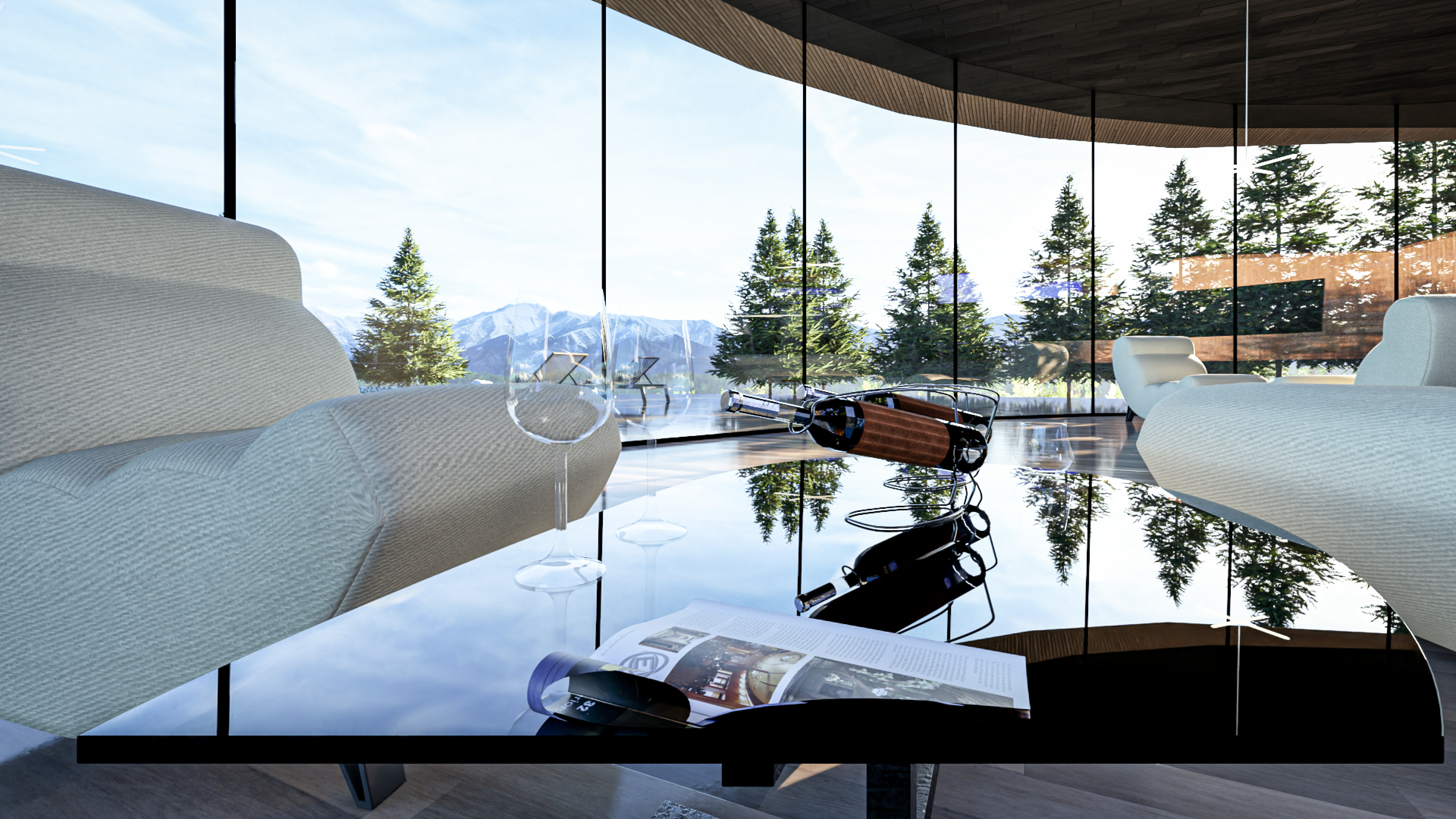 Modern Spa Wellness Retreat Facility  3D Model  Low-poly 3D model_1