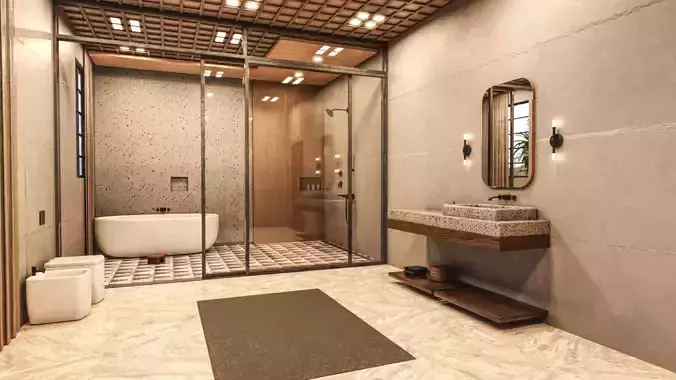 Japandi Bathroom