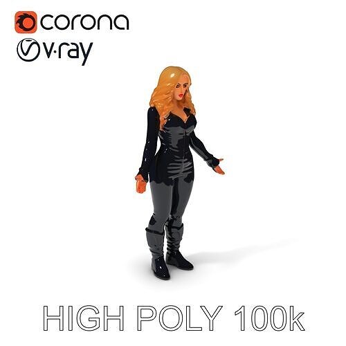 Lara Stealthy Agent  Versatile D Model for Games and Animation Low-poly 3D model