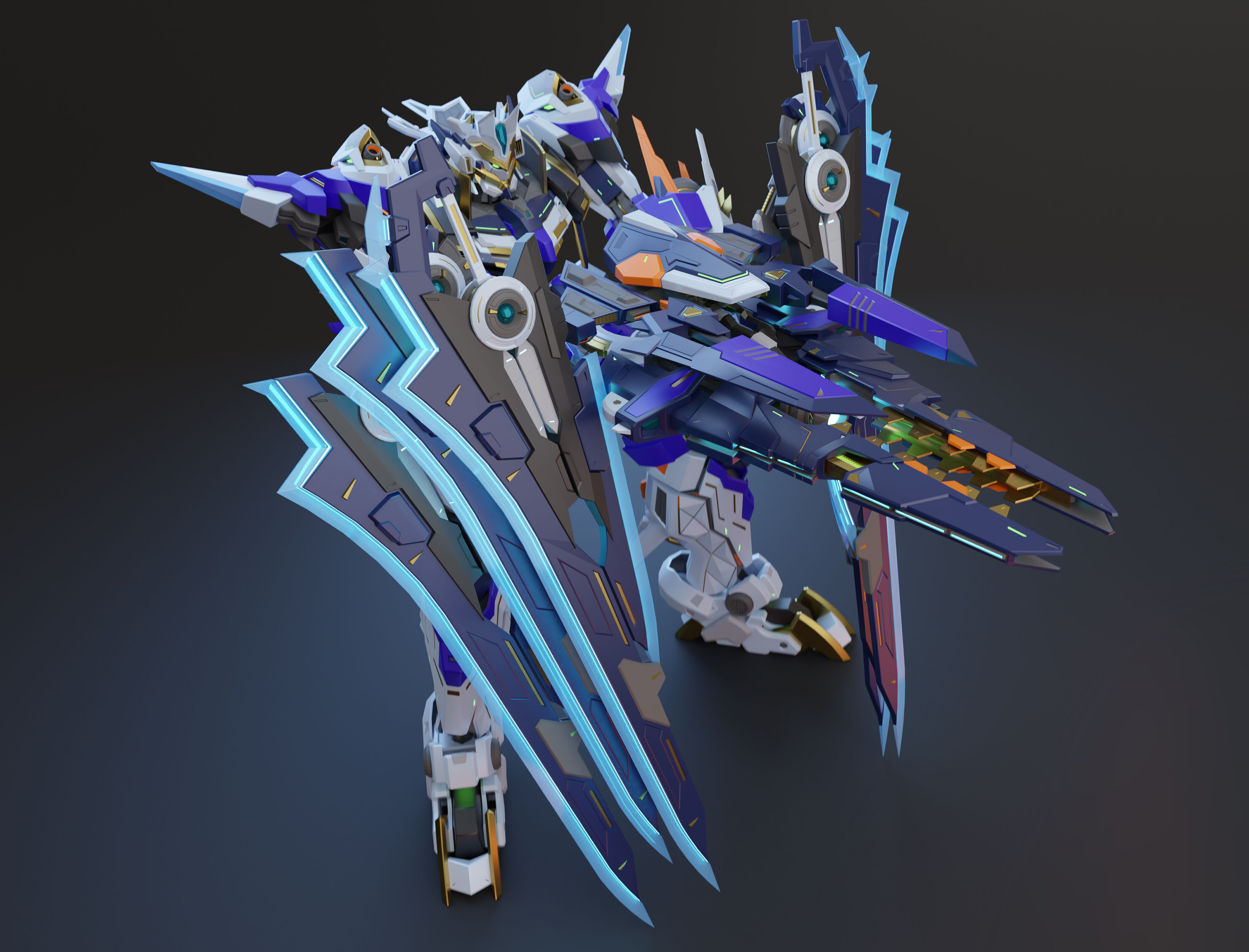 XC01 - Original Mecha Design 3D model_3