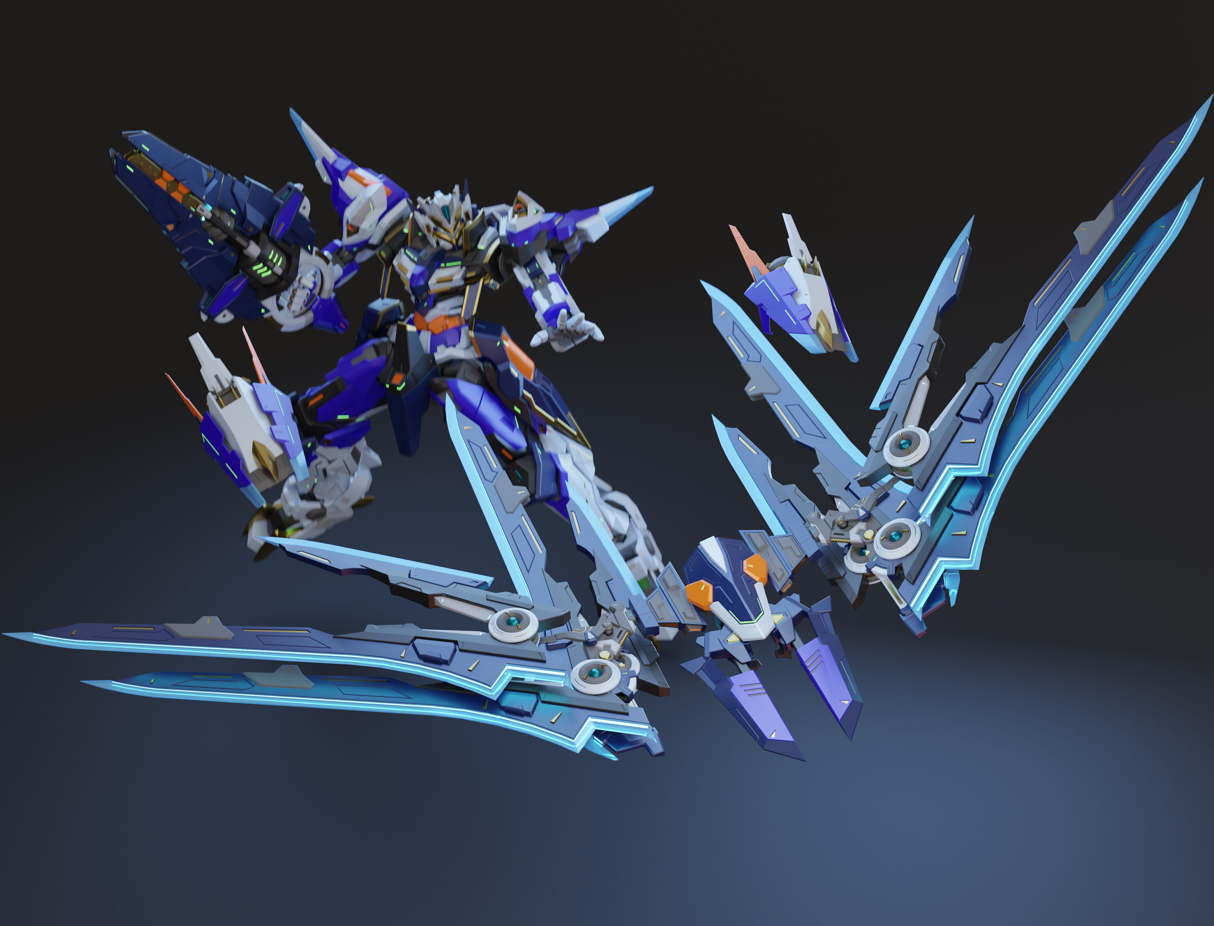 XC01 - Original Mecha Design 3D model_5