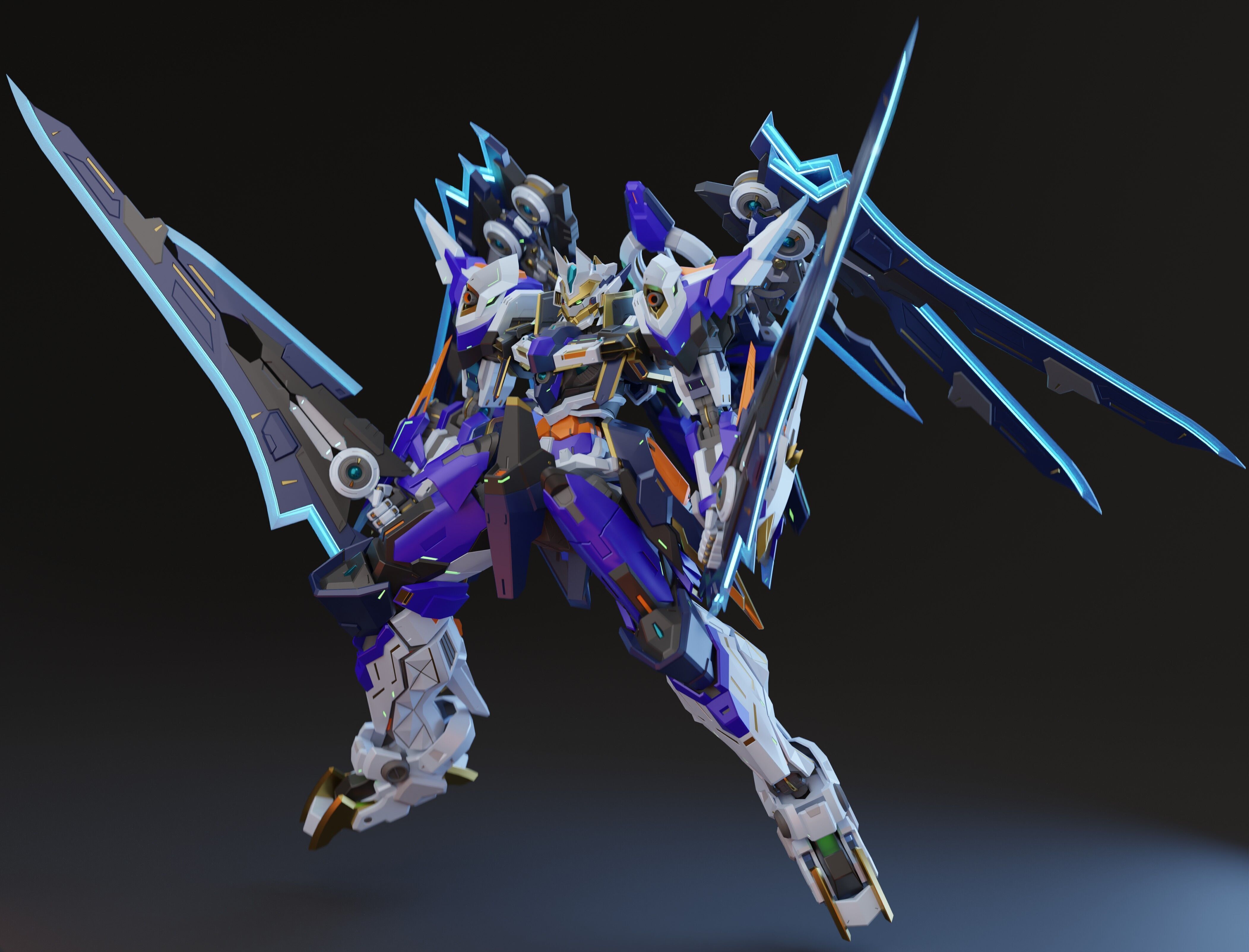 XC01 - Original Mecha Design 3D model_6