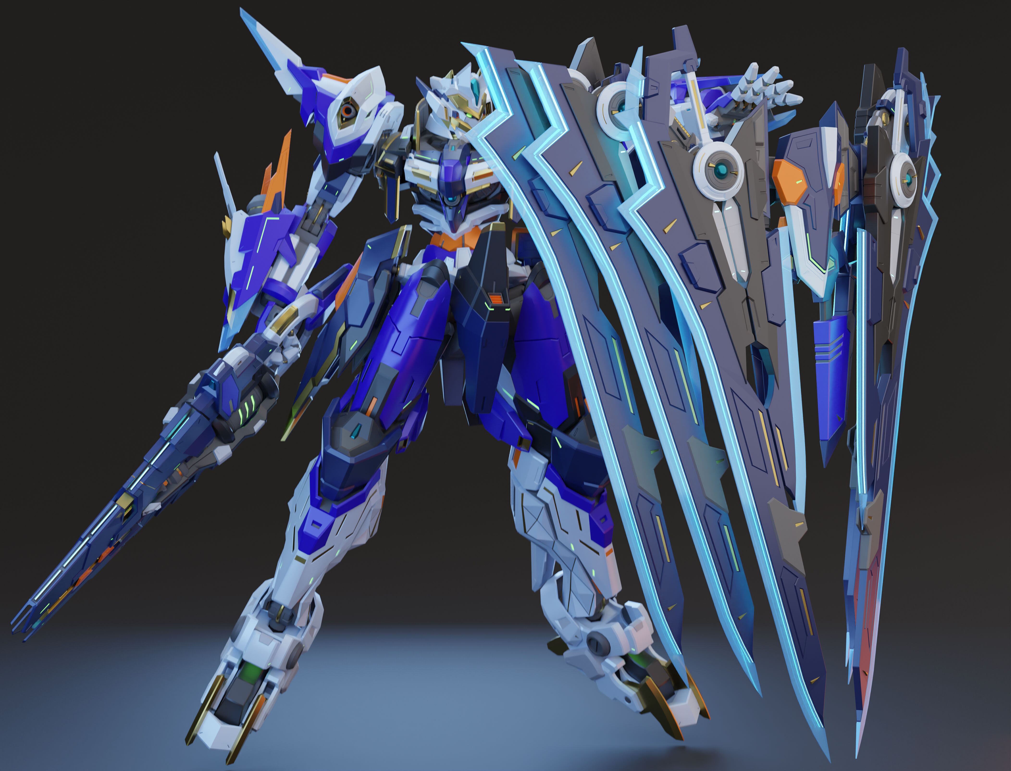 XC01 - Original Mecha Design 3D model_8