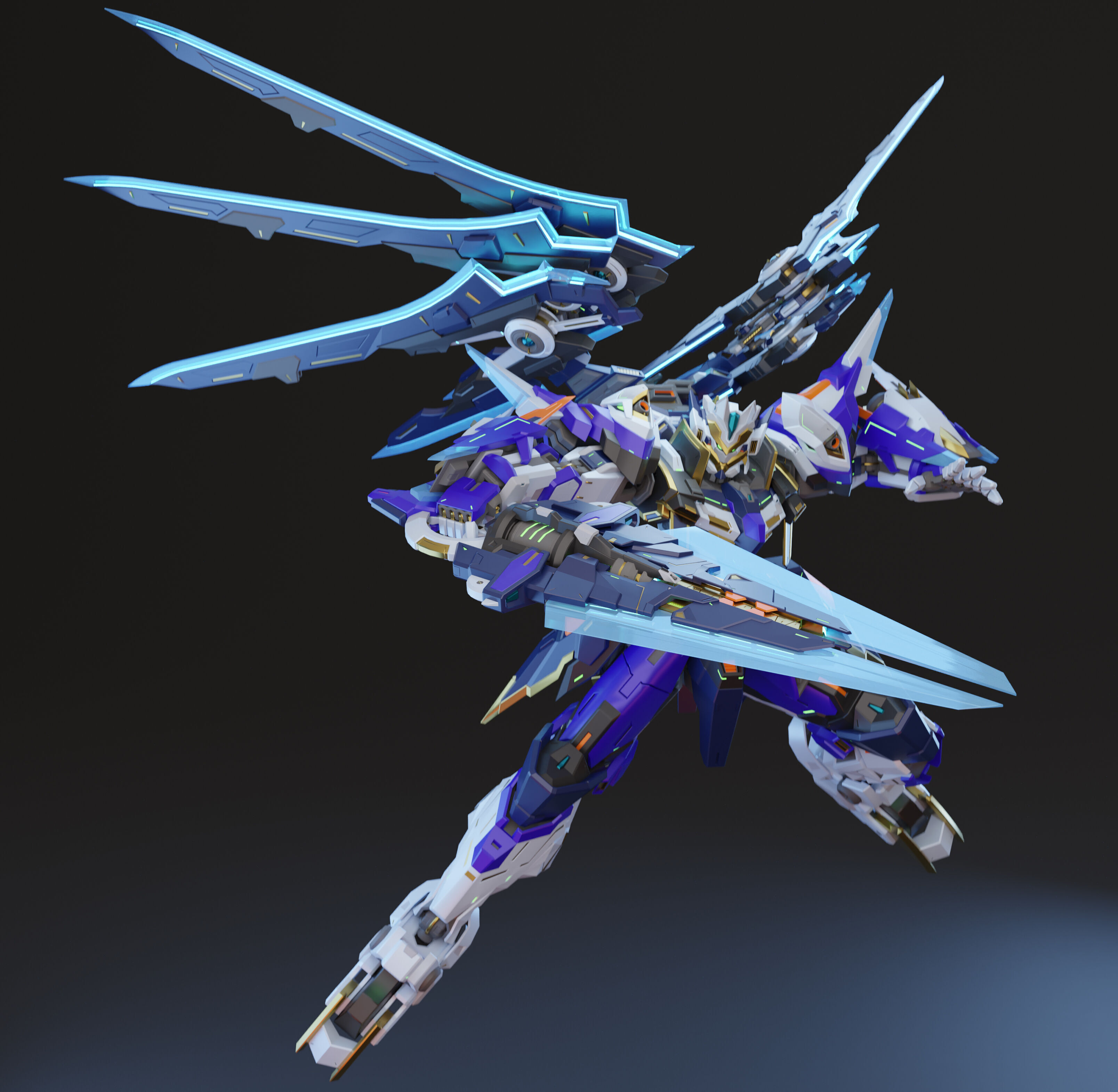 XC01 - Original Mecha Design 3D model_7
