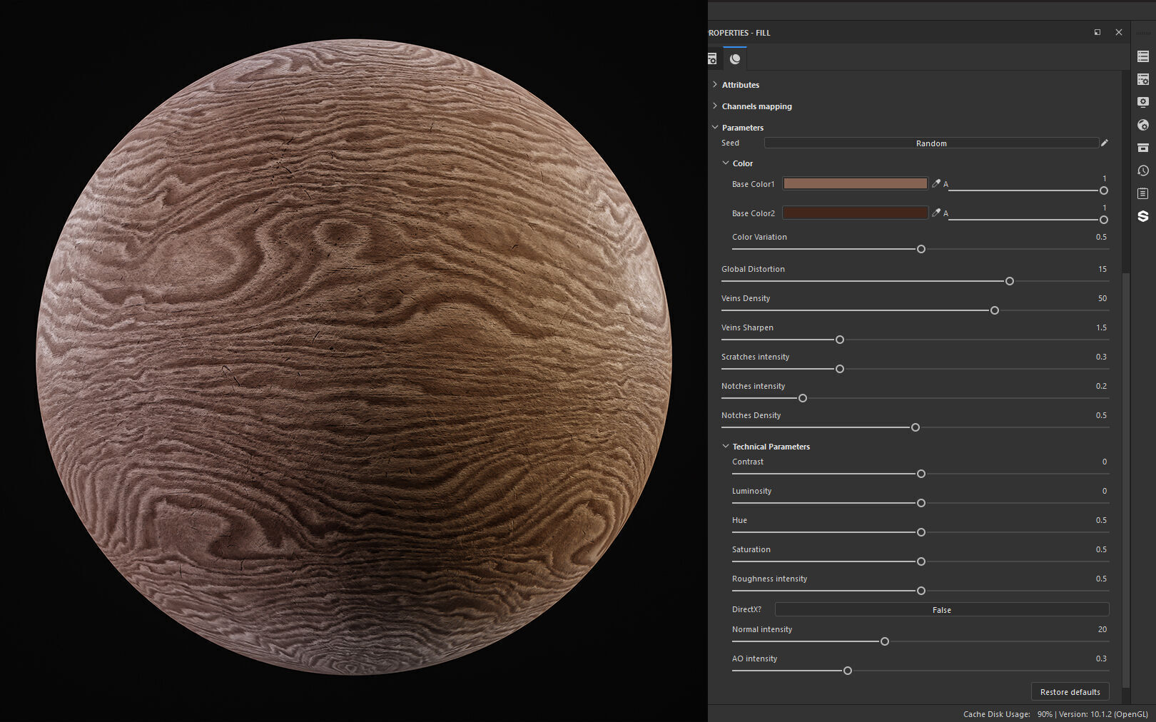25 Wood Base Material with Parameters Control 4k Texture SBSAR Texture_8