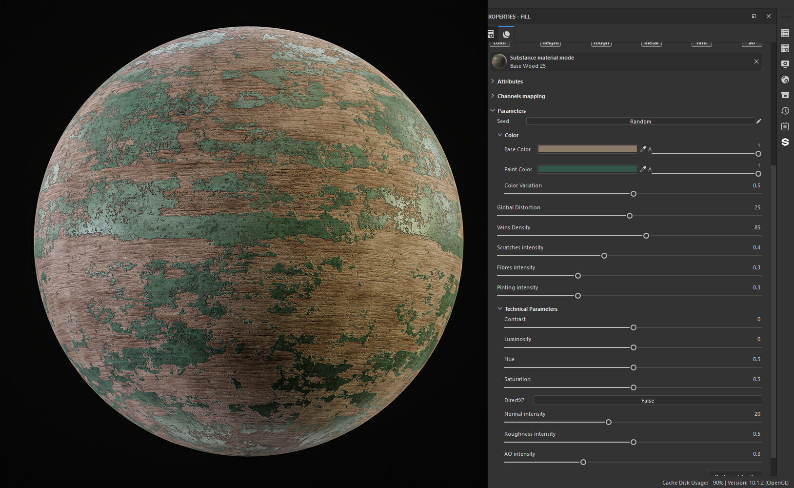 25 Wood Base Material with Parameters Control 4k Texture SBSAR Texture_9