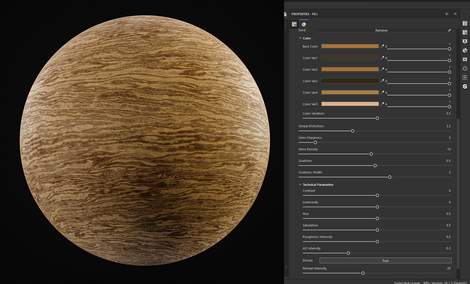 25 Wood Base Material with Parameters Control 4k Texture SBSAR Texture_18