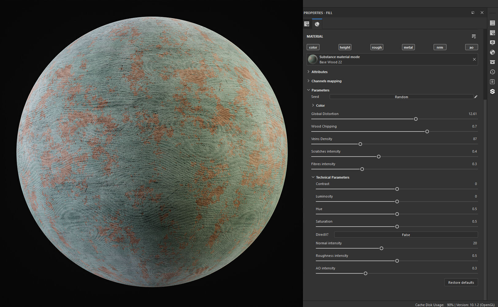 25 Wood Base Material with Parameters Control 4k Texture SBSAR Texture_11