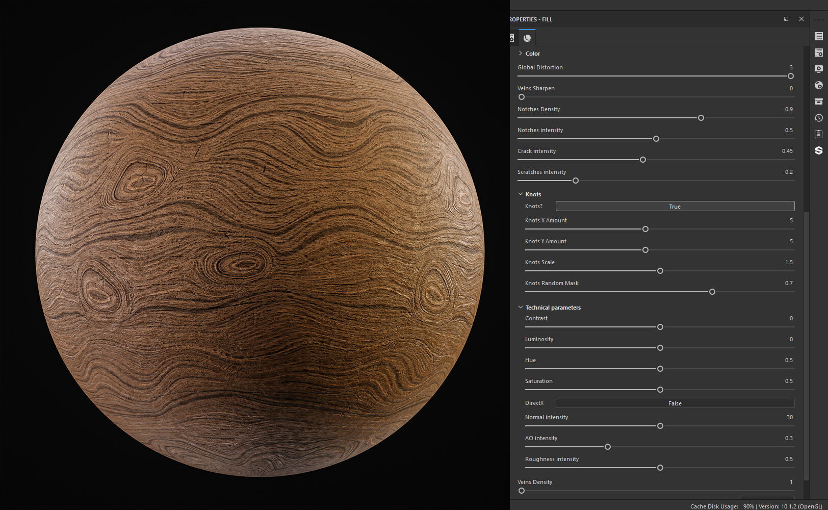 25 Wood Base Material with Parameters Control 4k Texture SBSAR Texture_16