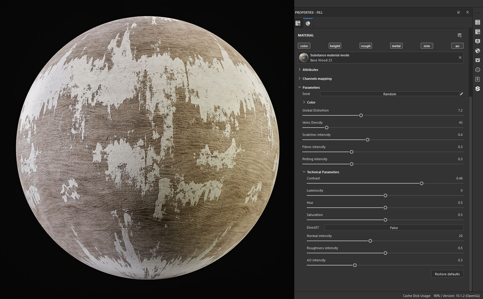25 Wood Base Material with Parameters Control 4k Texture SBSAR Texture_14