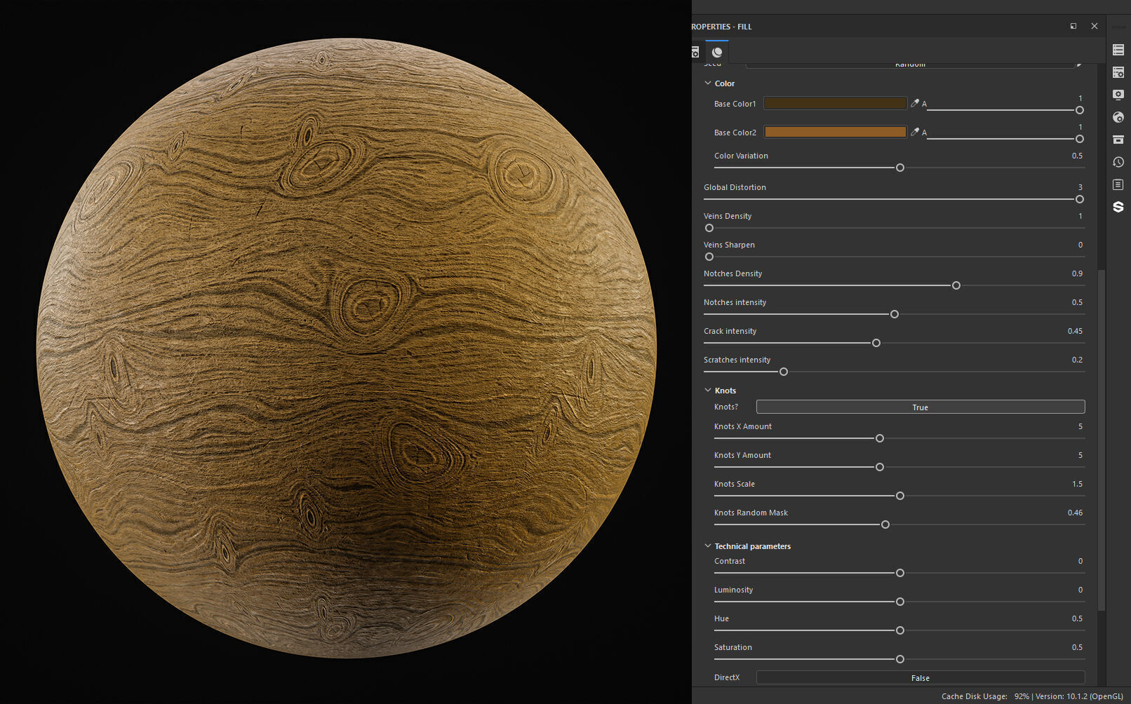 25 Wood Base Material with Parameters Control 4k Texture SBSAR Texture_19