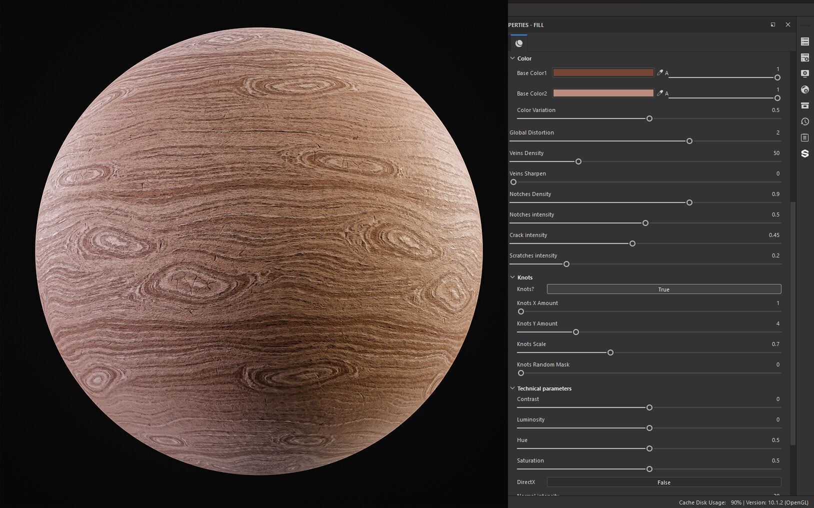 25 Wood Base Material with Parameters Control 4k Texture SBSAR Texture_22