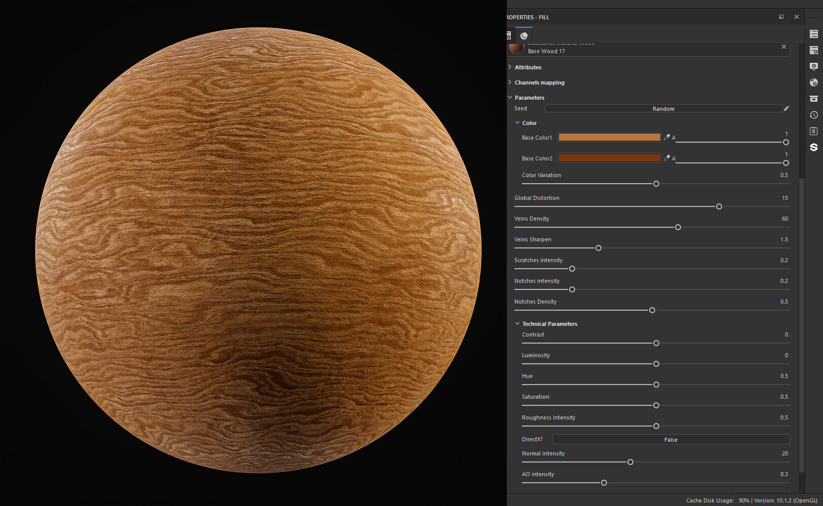 25 Wood Base Material with Parameters Control 4k Texture SBSAR Texture_15