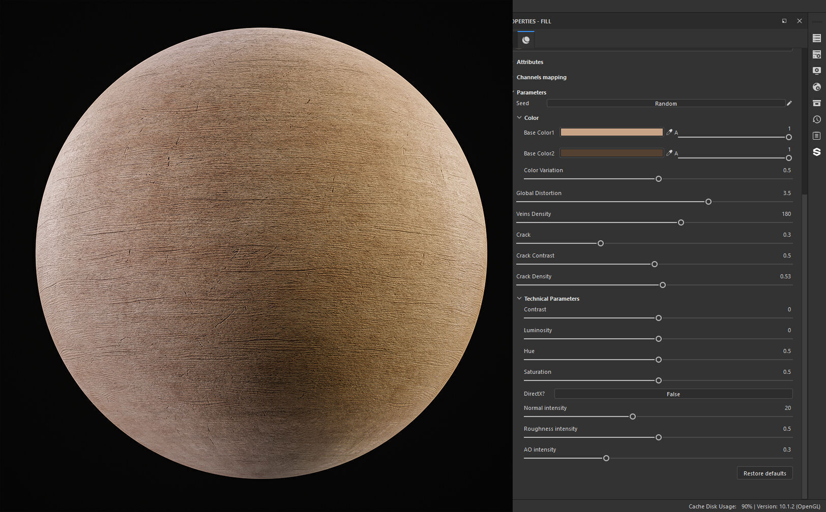 25 Wood Base Material with Parameters Control 4k Texture SBSAR Texture_23