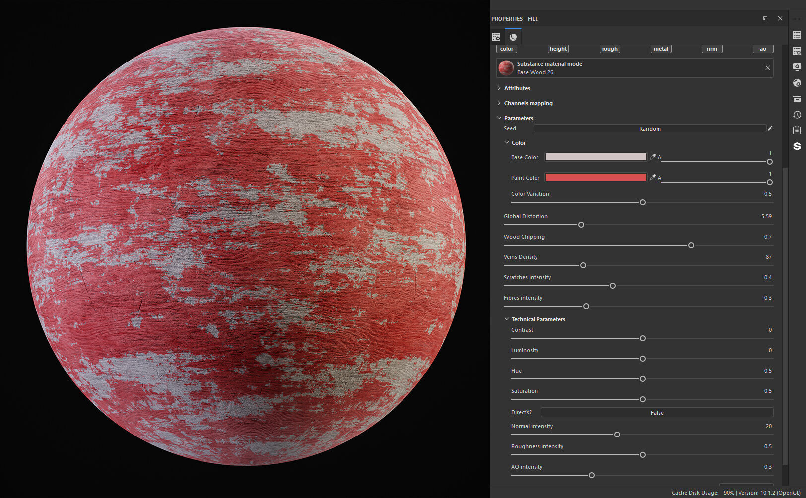 25 Wood Base Material with Parameters Control 4k Texture SBSAR Texture_5