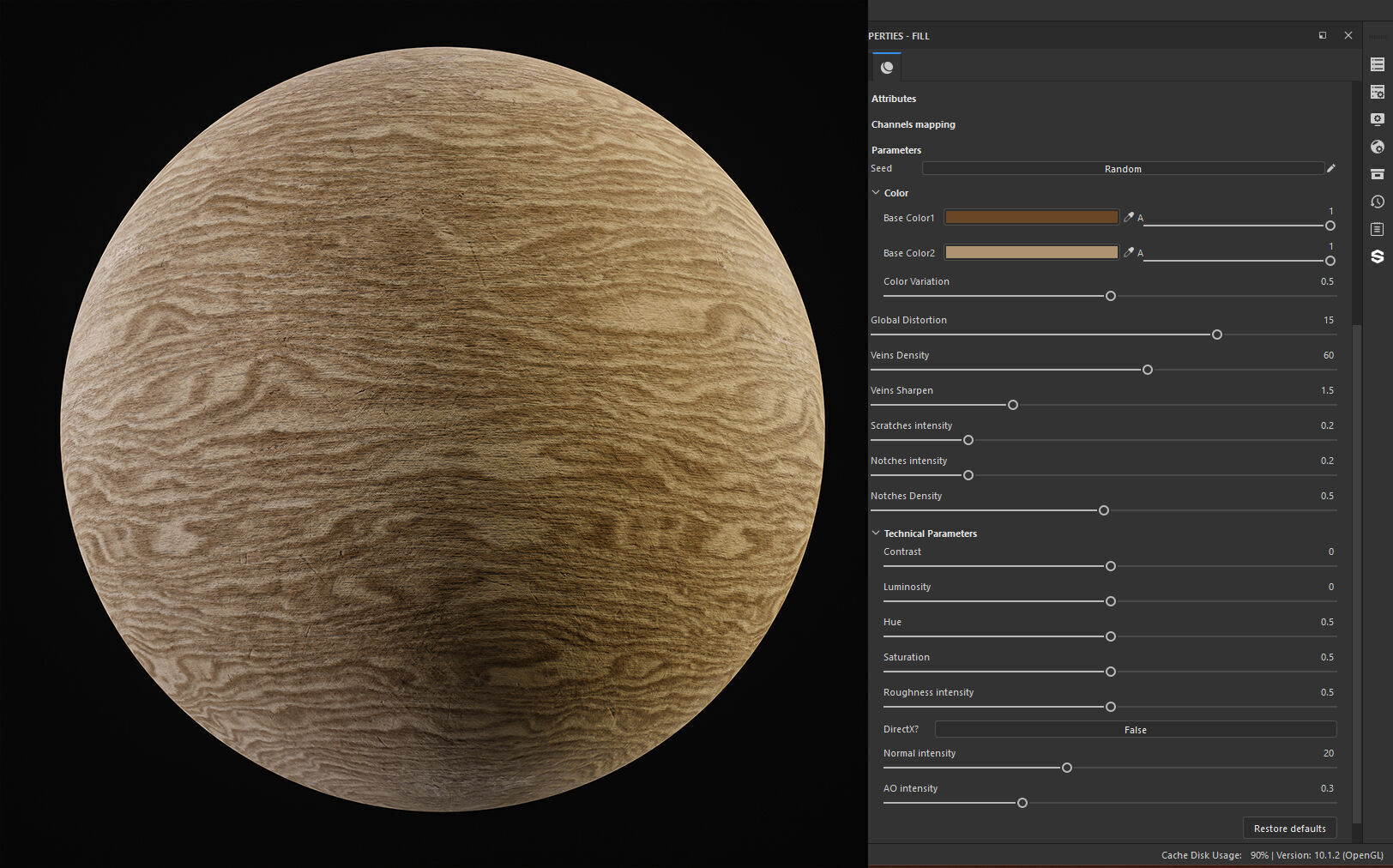 25 Wood Base Material with Parameters Control 4k Texture SBSAR Texture_13