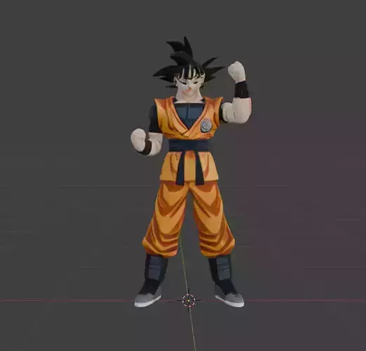 Son Goku  Anime Character 3D Model  Game-Ready with PBR Textures Low-poly 3D model Son Goku  Anime Character 3D Model  Game-Ready with PBR Textures Low-poly 3D model