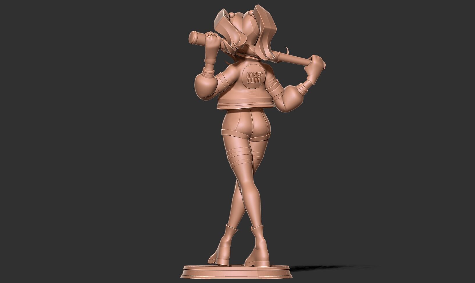 Harley Quinn chill out moment 3D print model_8