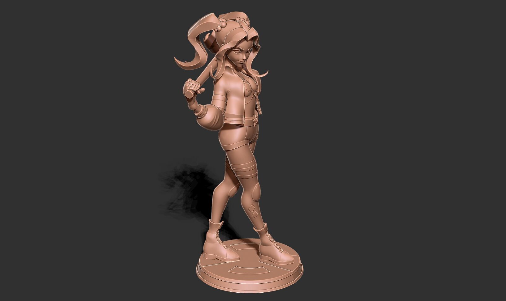 Harley Quinn chill out moment 3D print model_15