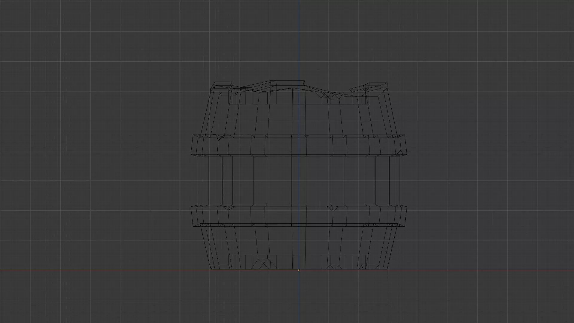 Low Poly Barrel Free low-poly 3D model_5