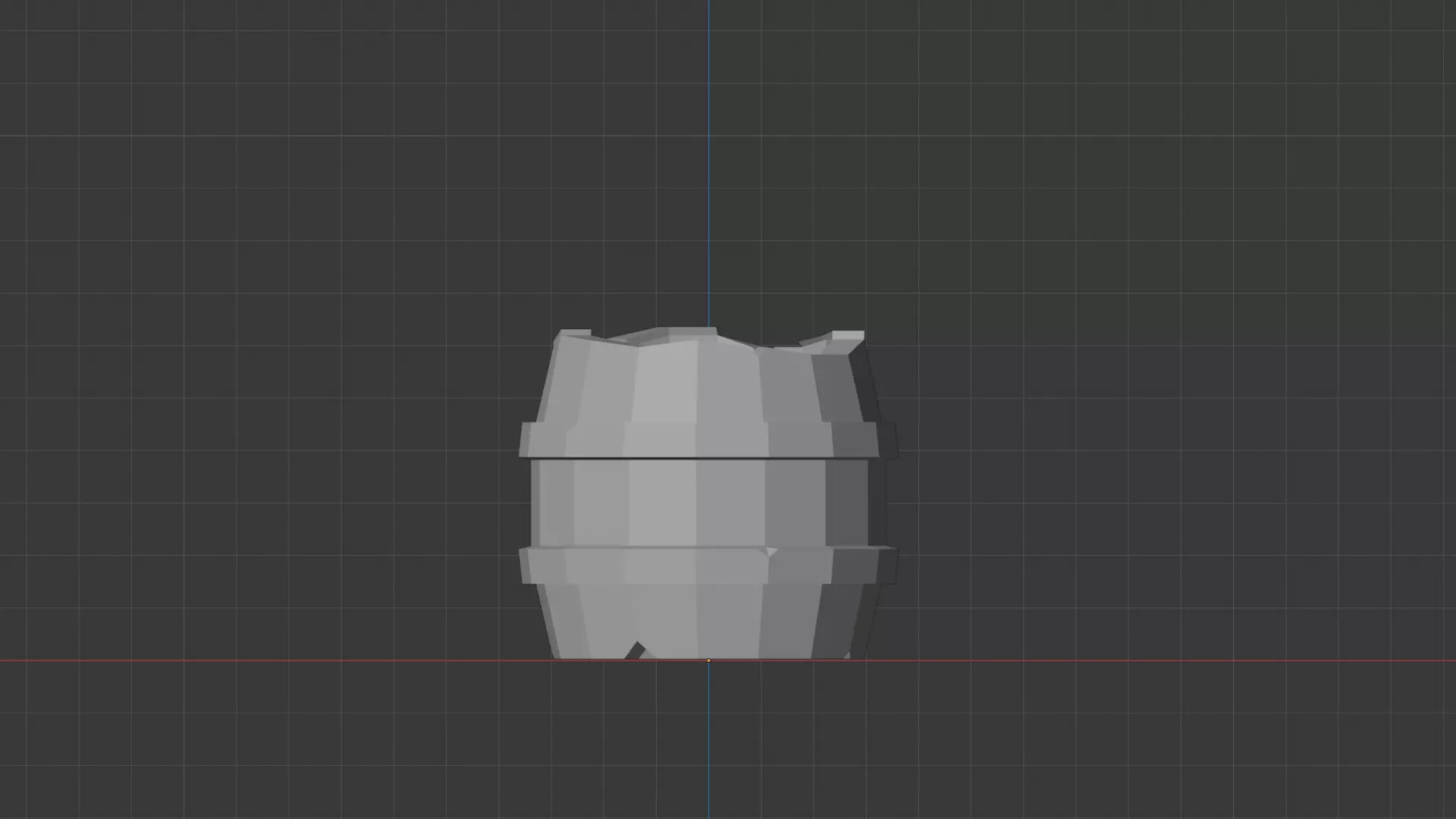 Low Poly Barrel Free low-poly 3D model_3