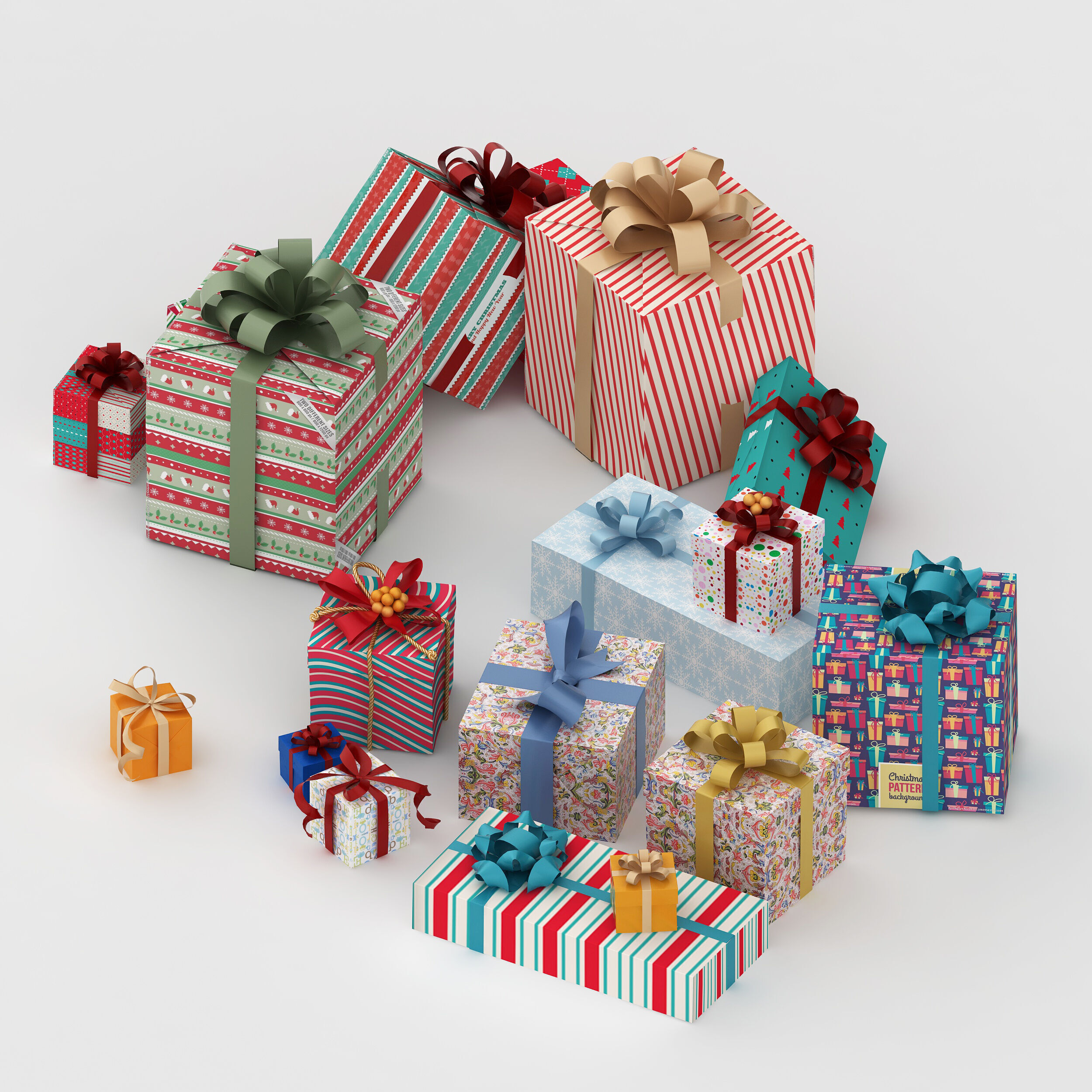 Chinese fan Low-poly 3D model_2