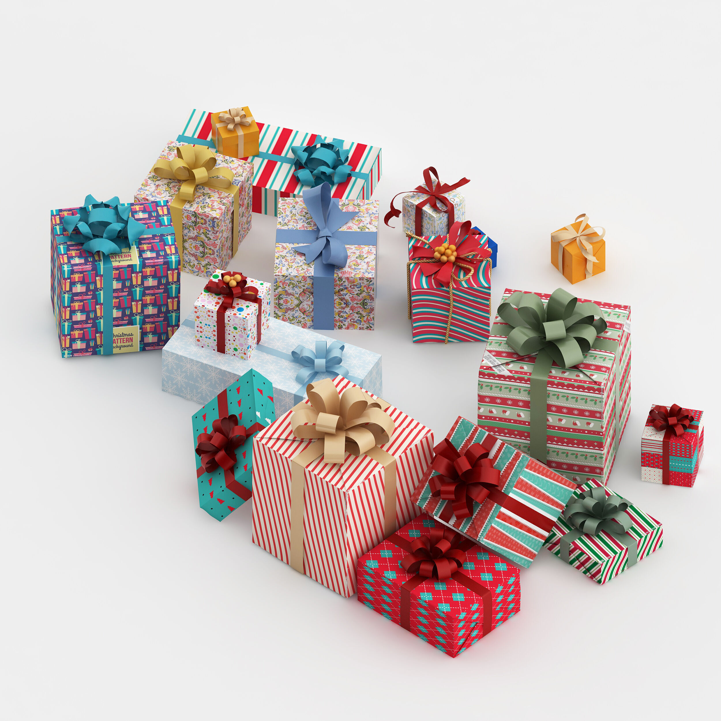 Chinese fan Low-poly 3D model_1