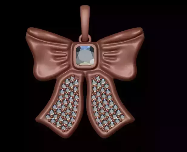 Bowtie Diamond Pendant