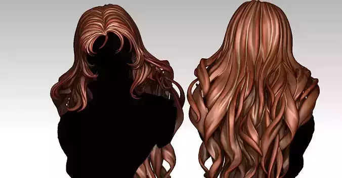 3D Hairstyles for girl V88 3D print model