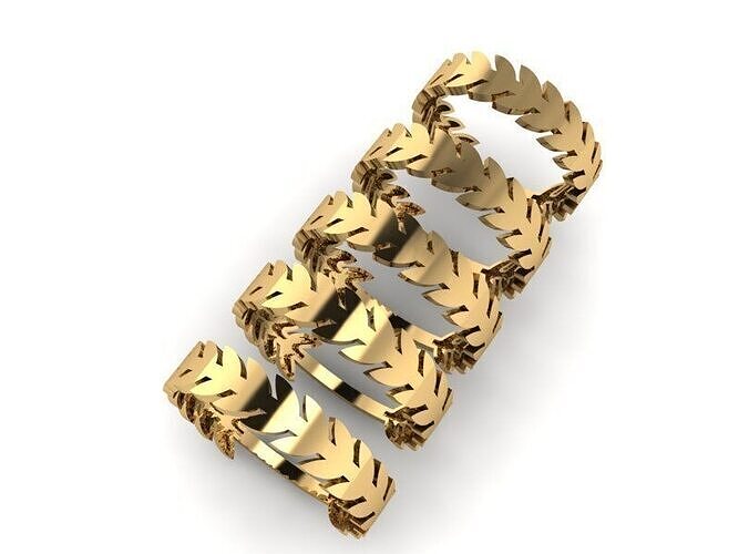 Gold Ring Jewelry  Ring stl 3dm 3dprintmodel 3D print model