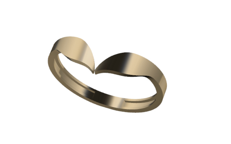 Gold Ring Jewelry  Ring stl 3dm 3dprintmodel 3D print model_7