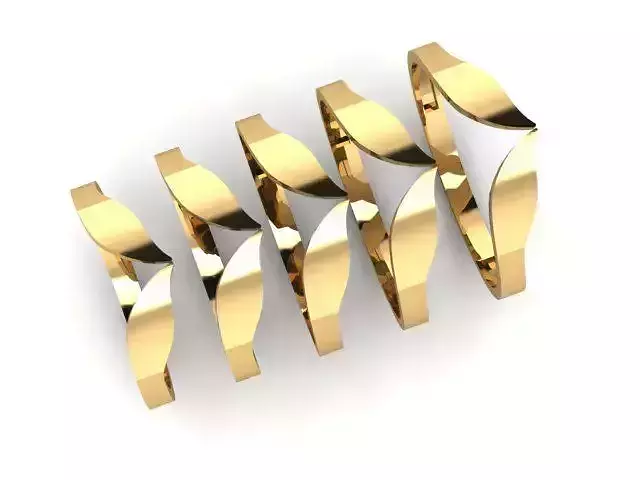 Gold Ring Jewelry  Ring stl 3dm 3dprintmodel 3D print model