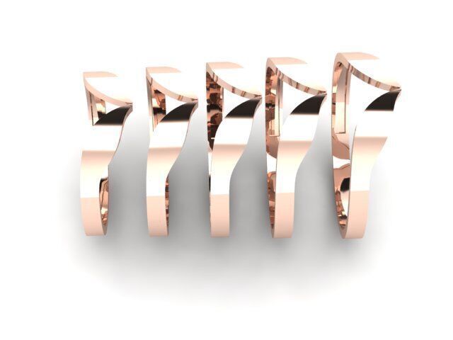 Gold Ring Jewelry  Ring stl 3dm 3dprintmodel 3D print model_4